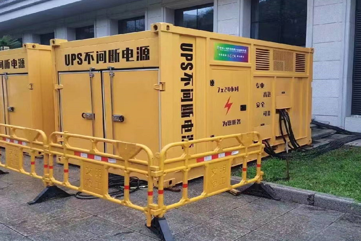 和田市发电机租赁施工现场