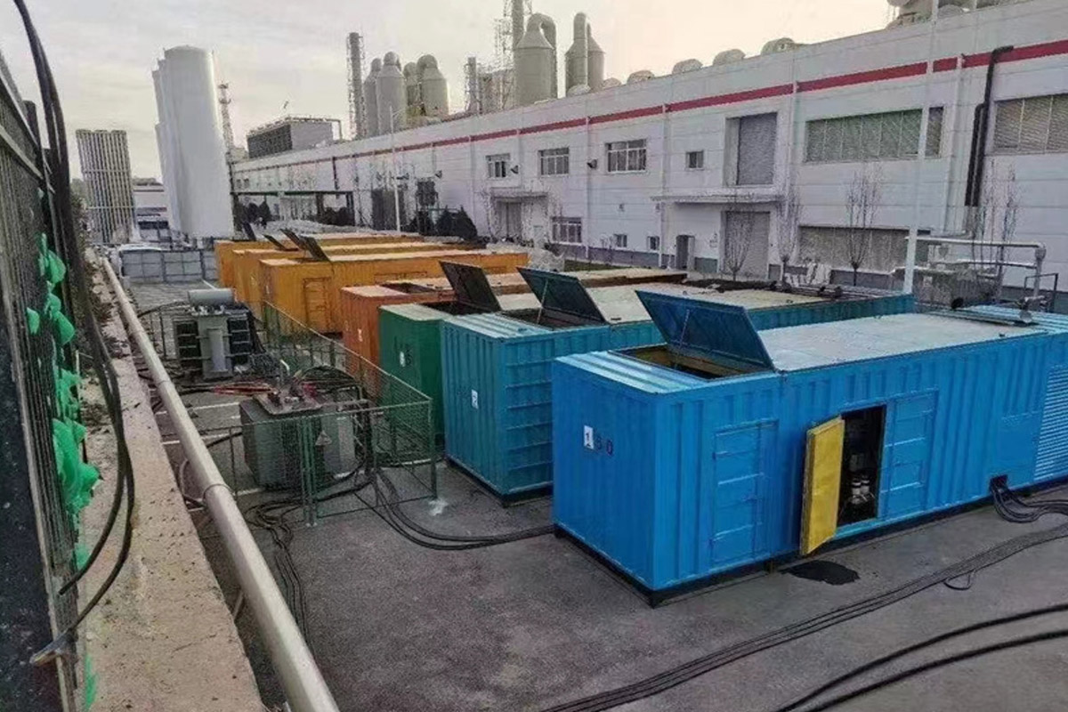 和田市发电机租赁施工现场